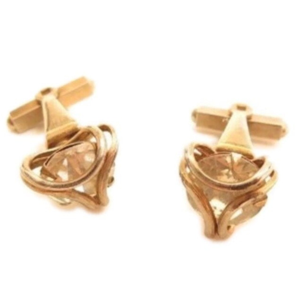 Vintage Gold Tone Plated Large Caged Spa‎